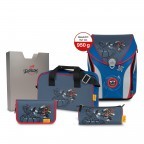 Schulranzen Ergoflex Max Set 5-teilig Power Ninja, Farbe: blau/petrol, Marke: DerDieDas, EAN: 4006047081183, Abmessungen in cm: 29x39x25, Bild 1 von 15