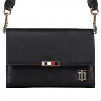 Umhängetasche Saffiano Black, Farbe: schwarz, Marke: Tommy Hilfiger, EAN: 8719862802395, Abmessungen in cm: 19.5x13.5x4.5, Bild 1 von 8