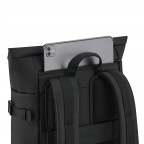 Rucksack Helsinki Modell 2025 All Black, Farbe: schwarz, Marke: Kapten & Son, EAN: 4251145254186, Abmessungen in cm: 27x44.5x14, Bild 8 von 10