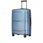Koffer PP11 66 cm Ice Blue, Farbe: blau/petrol, Marke: Franky, EAN: 4251672738739, Abmessungen in cm: 45.5x66x26, Bild 2 von 10