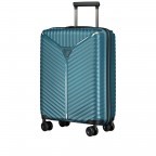 Koffer PP13 55 cm Green Metallic, Farbe: blau/petrol, Marke: Franky, EAN: 4251672746147, Abmessungen in cm: 39x55x21, Bild 2 von 10