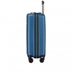 Koffer PP13 55 cm Blue Metallic, Farbe: blau/petrol, Marke: Franky, EAN: 4251672746178, Abmessungen in cm: 39x55x21, Bild 3 von 10
