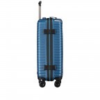 Koffer PP13 55 cm Blue Metallic, Farbe: blau/petrol, Marke: Franky, EAN: 4251672746178, Abmessungen in cm: 39x55x21, Bild 4 von 10