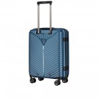 Koffer PP13 55 cm Blue Metallic, Farbe: blau/petrol, Marke: Franky, EAN: 4251672746178, Abmessungen in cm: 39x55x21, Bild 7 von 10