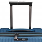 Koffer PP13 55 cm Blue Metallic, Farbe: blau/petrol, Marke: Franky, EAN: 4251672746178, Abmessungen in cm: 39x55x21, Bild 10 von 10