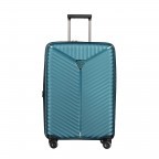 Koffer PP13 66 cm Green Metallic, Farbe: blau/petrol, Marke: Franky, Abmessungen in cm: 45.5x66x26, Bild 1 von 11