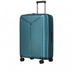Koffer PP13 66 cm Green Metallic, Farbe: blau/petrol, Marke: Franky, Abmessungen in cm: 45.5x66x26, Bild 2 von 11