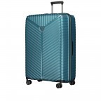 Koffer PP13 76 cm Green Metallic, Farbe: blau/petrol, Marke: Franky, EAN: 4251672746161, Abmessungen in cm: 51x76x31, Bild 2 von 9