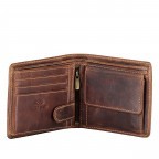 Geldbörse Wesley RFID-Schutz Braun, Farbe: braun, Marke: Blackbeat, EAN: 4035486095420, Abmessungen in cm: 11.5x10x2, Bild 3 von 5