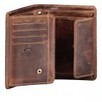 Geldbörse Wesley viele Fächer Natur, Farbe: cognac, Marke: Blackbeat, EAN: 4035486095482, Abmessungen in cm: 9.5x12.5x2, Bild 4 von 5