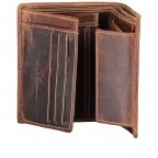 Geldbörse Wesley RFID-Schutz Braun, Farbe: braun, Marke: Blackbeat, EAN: 4035486095512, Abmessungen in cm: 9.5x12.5x2, Bild 3 von 3