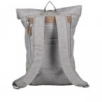 Rucksack RS49 Light Grey Cognac, Farbe: grau, Marke: Franky, EAN: 4251672747168, Abmessungen in cm: 28x44x12, Bild 3 von 9