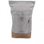 Rucksack RS49 Light Grey Cognac, Farbe: grau, Marke: Franky, EAN: 4251672747168, Abmessungen in cm: 28x44x12, Bild 9 von 9