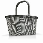 Einkaufskorb Carrybag Zebra, Farbe: schwarz, Marke: Reisenthel, EAN: 4012013718878, Abmessungen in cm: 48x29x28, Bild 1 von 5