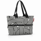 Shopper E1 erweiterbar Zebra, Farbe: schwarz, Marke: Reisenthel, EAN: 4012013718953, Abmessungen in cm: 50x26.5x15.5, Bild 1 von 3