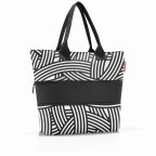 Shopper E1 erweiterbar Zebra, Farbe: schwarz, Marke: Reisenthel, EAN: 4012013718953, Abmessungen in cm: 50x26.5x15.5, Bild 2 von 3
