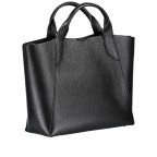 Handtasche Schwarz, Farbe: schwarz, Marke: Hausfelder Manufaktur, EAN: 4065646004047, Abmessungen in cm: 32x27x12, Bild 2 von 11