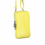 Handytasche Dollaro mit Schulterriemen Hellgelb, Farbe: gelb, Marke: Hausfelder Manufaktur, EAN: 4065646002463, Abmessungen in cm: 11x17.5x2, Bild 2 von 6