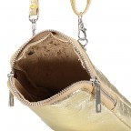 Handytasche Metallic mit Schulterriemen Silber, Farbe: metallic, Marke: Hausfelder Manufaktur, EAN: 4065646002524, Abmessungen in cm: 11x17.5x2, Bild 6 von 6