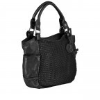 Handtasche Soft-Weaving Milva B3.0055 Dark Ash, Farbe: anthrazit, Marke: Harbour 2nd, EAN: 4046478045682, Abmessungen in cm: 30x28x13, Bild 2 von 9