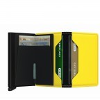 Geldbörse Slimwallet Matte Black Yellow, Farbe: gelb, Marke: Secrid, EAN: 8718215287278, Abmessungen in cm: 6.8x10.2x1.6, Bild 3 von 5