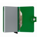 Geldbörse Miniwallet Crisple Apple, Farbe: grün/oliv, Marke: Secrid, EAN: 8718215287858, Abmessungen in cm: 6.8x10.2x1.6, Bild 4 von 5