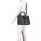 Handtasche Cathleen Coal, Farbe: schwarz, Marke: Guess, EAN: 0190231373018, Abmessungen in cm: 37x26x12, Bild 6 von 10