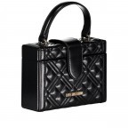 Umhängetasche Borsa Quilted Nappa Schwarz, Farbe: schwarz, Marke: Love Moschino, EAN: 8059826241205, Abmessungen in cm: 19.5x14x6, Bild 2 von 8