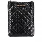 Umhängetasche Borsa Quilted Nappa Schwarz, Farbe: schwarz, Marke: Love Moschino, EAN: 8059826237826, Abmessungen in cm: 15x19x1.5, Bild 7 von 7