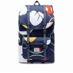 Rucksack Little America Rubber Straps Volumen 23 Liter Mickey Past Future, Farbe: blau/petrol, Marke: Herschel, EAN: 0828432388868, Abmessungen in cm: 28x50x17, Bild 1 von 5