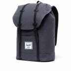 Rucksack Retreat einfarbig Volumen 18 Liter Shadow Grid, Farbe: anthrazit, Marke: Herschel, EAN: 0828432414970, Abmessungen in cm: 34x46x12, Bild 2 von 5