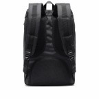 Rucksack Little America Größe 17 Liter Black Black Tan, Farbe: schwarz, Marke: Herschel, EAN: 0828432315710, Abmessungen in cm: 28x41x13, Bild 3 von 4