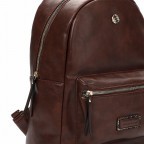 Rucksack Brown, Farbe: braun, Marke: Emily & Noah, EAN: 4049391302153, Abmessungen in cm: 27x35x14, Bild 6 von 6