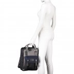 Rucksack Macaroon Volumen 16 Liter Charcoal Nautical, Farbe: grau, Marke: Doughnut, EAN: 4895222505534, Abmessungen in cm: 27x38x13, Bild 5 von 9