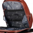 Rucksack Cambridge mit Laptopfach 13 Zoll Brown, Farbe: braun, Marke: U.S. Polo Assn., EAN: 8052792843480, Abmessungen in cm: 30x43x15, Bild 8 von 9