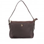 Umhängetasche Houston Dark Brown, Farbe: braun, Marke: U.S. Polo Assn., EAN: 8052792837694, Abmessungen in cm: 26x18x2, Bild 1 von 9