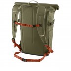 Rucksack High Coast Foldsack Volumen 24 Liter Green, Farbe: taupe/khaki, Marke: Fjällräven, EAN: 7323450598198, Abmessungen in cm: 26x45x20, Bild 3 von 12