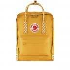 Rucksack Kånken Ochre Chess Pattern, Farbe: gelb, Marke: Fjällräven, EAN: 7323450643119, Abmessungen in cm: 27x38x13, Bild 1 von 16