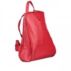 Rucksack Dollaro Rot, Farbe: rot/weinrot, Marke: Hausfelder Manufaktur, EAN: 4065646003293, Abmessungen in cm: 24x33x10, Bild 2 von 7