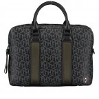 Aktentasche Slim Computer Bag Black Monogram, Farbe: schwarz, Marke: Tommy Hilfiger, EAN: 8720111768331, Abmessungen in cm: 40x30x6, Bild 1 von 8