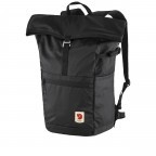 Rucksack High Coast Foldsack Volumen 24 Liter Black, Farbe: schwarz, Marke: Fjällräven, EAN: 7323450642907, Abmessungen in cm: 26x45x20, Bild 2 von 12