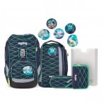 Schulranzen Pack Set 6-teilig BlubbBär, Farbe: blau/petrol, Marke: Ergobag, EAN: 4057081051113, Abmessungen in cm: 25x35x22, Bild 1 von 7