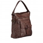 Beuteltasche Soft-Weaving Iris B3.5032 Chocolate Brown, Farbe: braun, Marke: Harbour 2nd, EAN: 4046478020818, Abmessungen in cm: 34x31x12, Bild 2 von 8