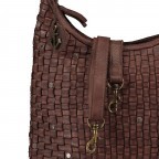 Beuteltasche Soft-Weaving Tuula B3.6104 Chocolate Brown, Farbe: braun, Marke: Harbour 2nd, EAN: 4046478028692, Abmessungen in cm: 30x33x9, Bild 8 von 8