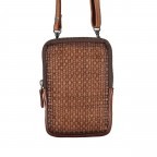 Handytasche Soft-Weaving Edith B3.2323 mit Schulterriemen Charming Cognac, Farbe: cognac, Marke: Harbour 2nd, EAN: 4046478048188, Abmessungen in cm: 10x16.3x1.5, Bild 1 von 7