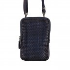 Handytasche Soft-Weaving Edith B3.2323 mit Schulterriemen Midnight Navy, Farbe: blau/petrol, Marke: Harbour 2nd, EAN: 4046478048195, Abmessungen in cm: 10x16.3x1.5, Bild 1 von 7