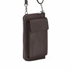 Handytasche Dollaro mit Schulterriemen Dunkelbraun, Farbe: braun, Marke: Hausfelder Manufaktur, EAN: 4065646002012, Abmessungen in cm: 11x20x4.5, Bild 2 von 6