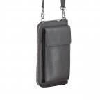 Handytasche Dollaro mit Schulterriemen Anthra, Farbe: grau, Marke: Hausfelder Manufaktur, EAN: 4065646002036, Abmessungen in cm: 11x20x4.5, Bild 2 von 6
