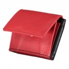 Wickelbörse Nappa Schwarz Rot, Farbe: schwarz, Marke: Hausfelder Manufaktur, EAN: 4065646007765, Abmessungen in cm: 7x5.5x1.5, Bild 5 von 5