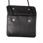 Brustbeutel Nappa Schwarz, Farbe: schwarz, Marke: Hausfelder Manufaktur, EAN: 4065646011885, Abmessungen in cm: 12x9x0.8, Bild 4 von 4